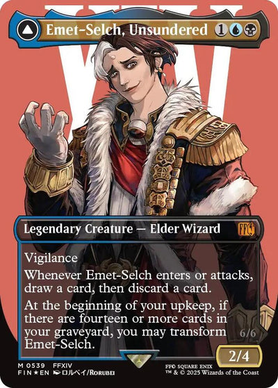 Magic Emet-Selch, Unsundered (Borderless) #539 FINAL FANTASY Surge Foil Foil Near Mint Trading Card
