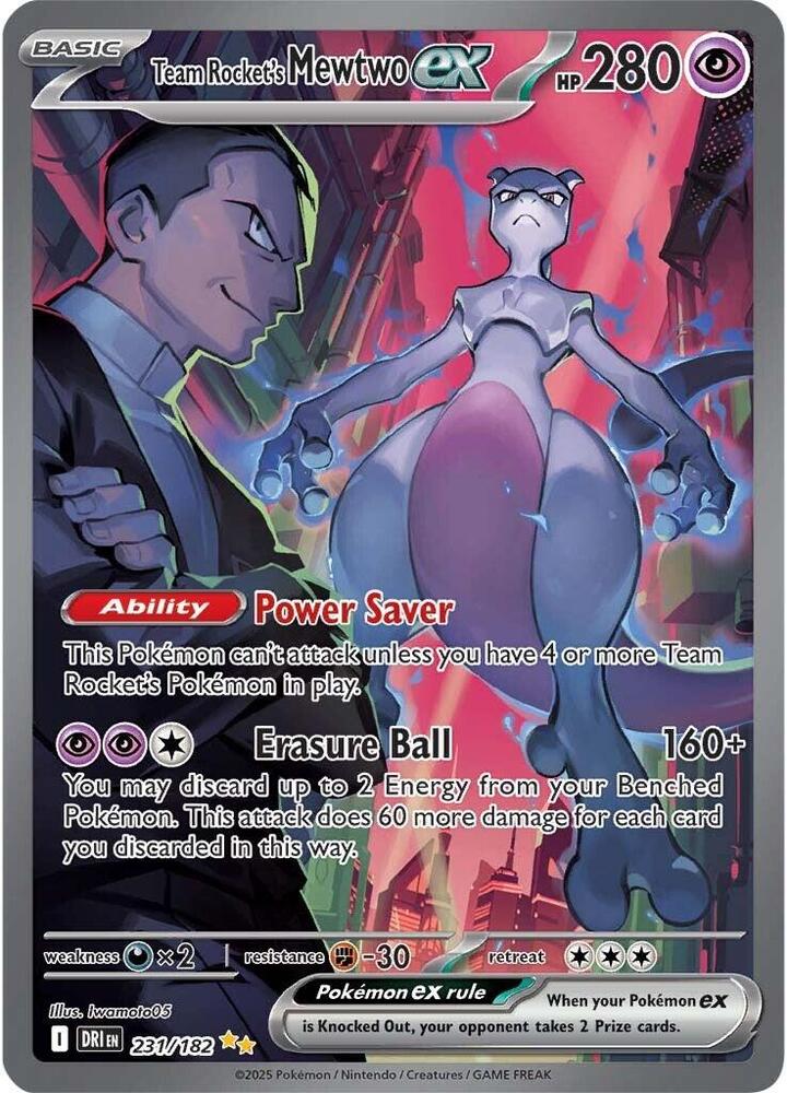 Team Rocket's Mewtwo ex : 231/182