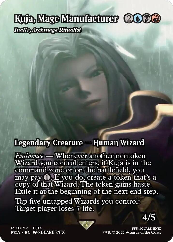 Magic Kuja, Mage Manufacturer - Inalla, Archmage Ritualist #52 FINAL FANTASY: Through the Ages Showcase Foil Near Mint English Trading Card — catalog front, TCGplayer SKU 8752618