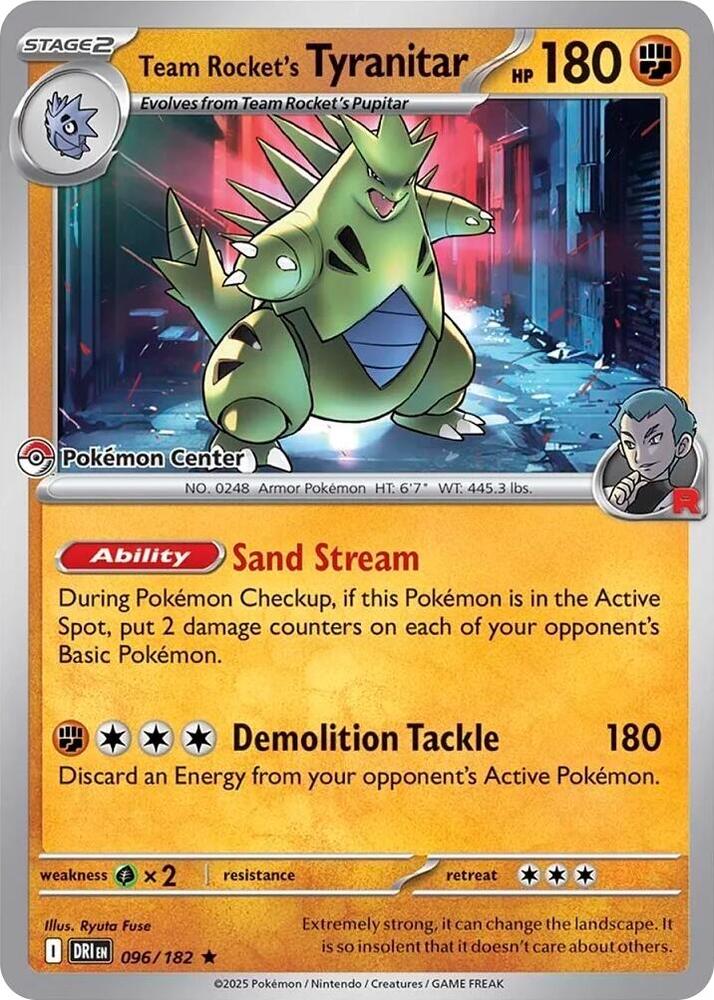 Team Rocket's Tyranitar : 096/182