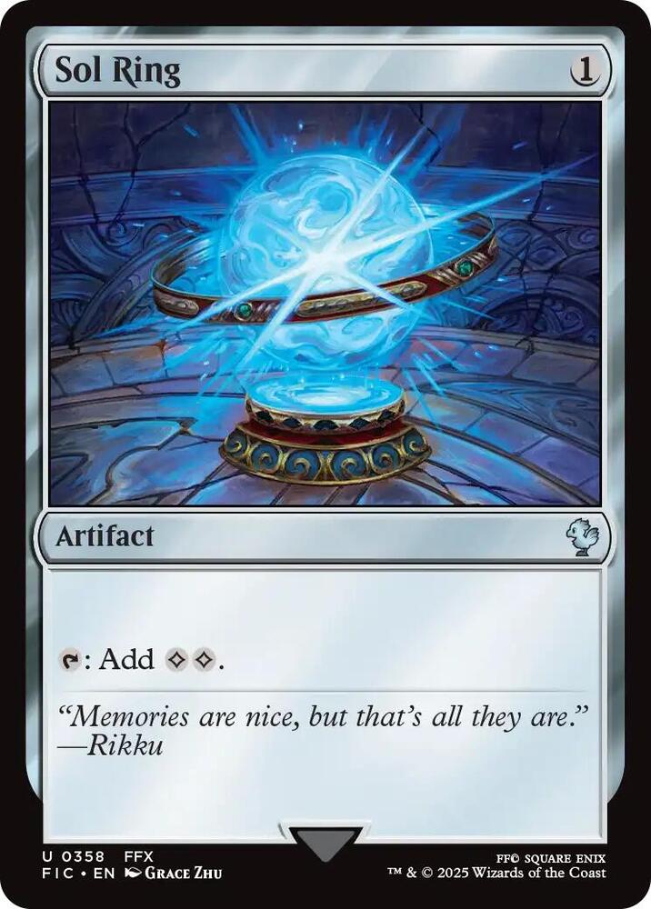 Magic Sol Ring (0358) #358 Commander: FINAL FANTASY Surge Foil Foil Near Mint English Trading Card — catalog front, TCGplayer SKU 8772273