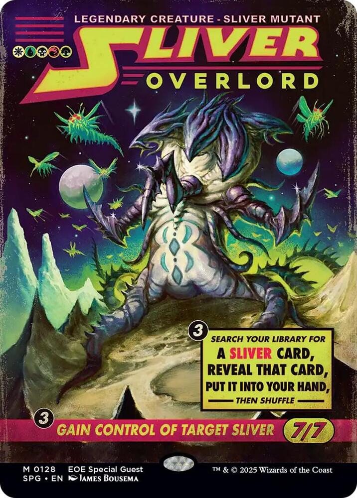 Magic Sliver Overlord #128 Special Guests Showcase Foil Near Mint Trading Card