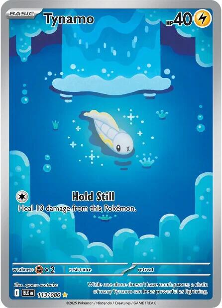 Pokémon Tynamo #113/086 SV: Black Bolt Illustration Rare Holofoil Near Mint English Trading Card — catalog front, TCGplayer SKU 8815952