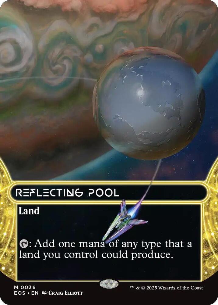 Magic Reflecting Pool (0036) #36 Edge of Eternities: Stellar Sights Borderless Foil Near Mint Trading Card