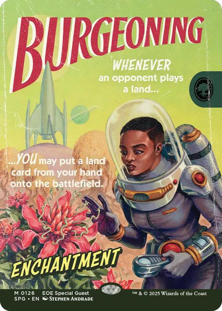 Magic Burgeoning #126 Special Guests Showcase Foil Near Mint English Trading Card — catalog front, TCGplayer SKU 8831381