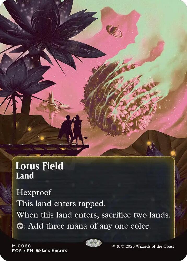 Magic Lotus Field (0068) #68 Edge of Eternities: Stellar Sights Borderless Foil Near Mint English Trading Card — catalog front, TCGplayer SKU 8832856