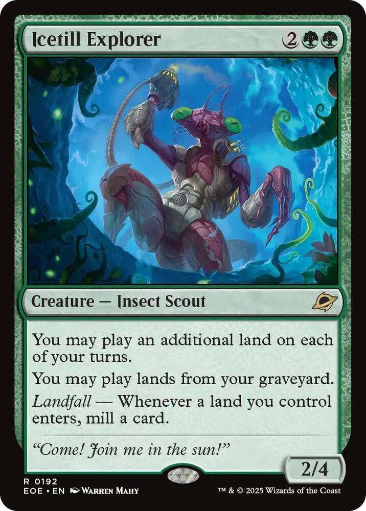 Magic Icetill Explorer #192 Edge of Eternities Rare Foil Near Mint English Trading Card — catalog front, TCGplayer SKU 8836124