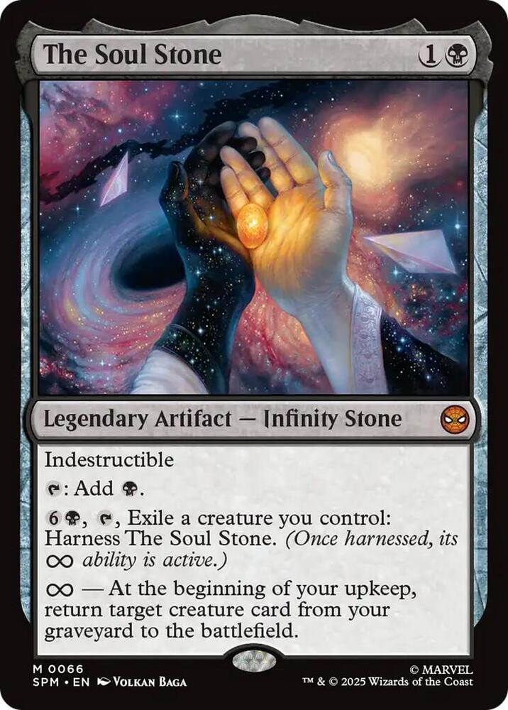 Magic The Soul Stone #66 Marvel's Spider-Man Mythic Rare Foil Near Mint Trading Card