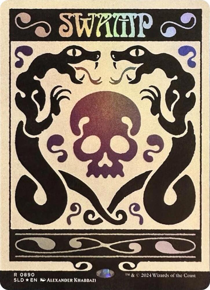 Magic Swamp (0890) #890 Secret Lair Drop Series Rainbow Foil Foil Near Mint English Trading Card — catalog front, TCGplayer SKU 8874962
