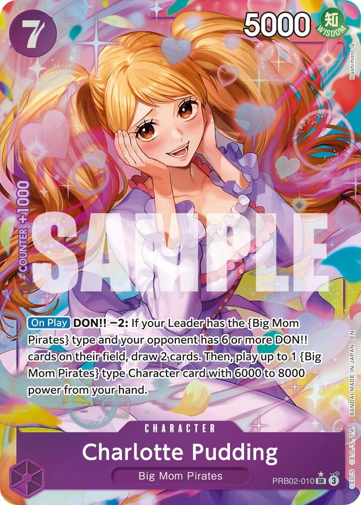 One Piece Card Game Charlotte Pudding - PRB02-010 #PRB02-010 Premium Booster -The Best- Vol. 2 Alternate Art Foil Near Mint English Trading Card — catalog front, TCGplayer SKU 8931780