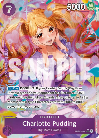 One Piece Card Game Charlotte Pudding - PRB02-010 #PRB02-010 Premium Booster -The Best- Vol. 2 Alternate Art Foil Near Mint English Trading Card — catalog front, TCGplayer SKU 8931780