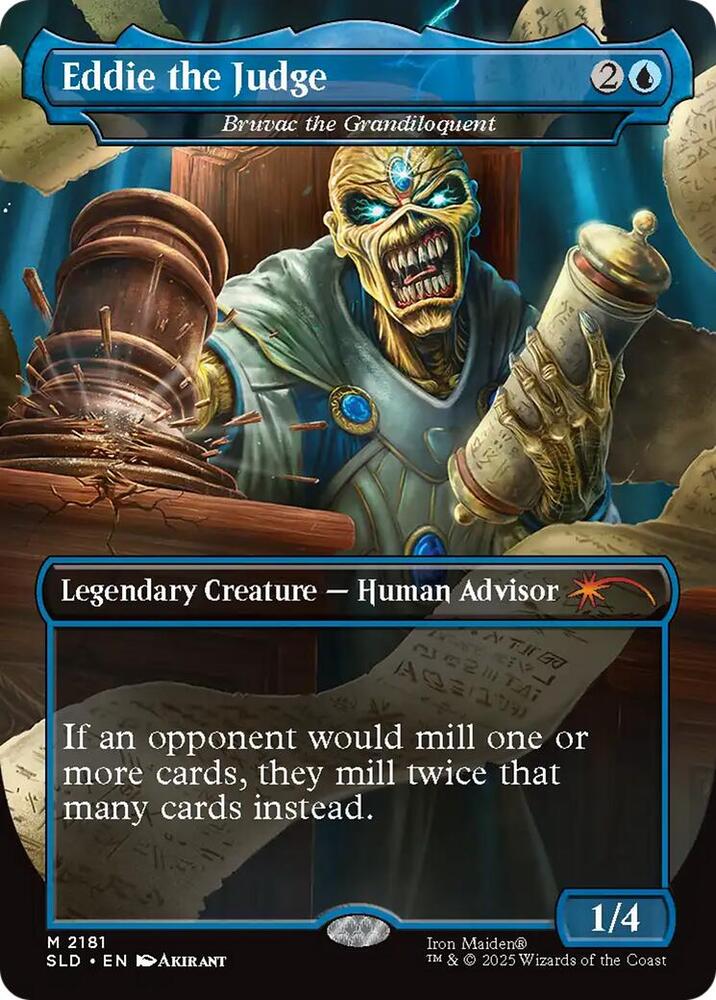Magic Eddie the Judge - Bruvac the Grandiloquent #2181 Secret Lair Drop Series Mythic Rare Non-Foil Near Mint Trading Card