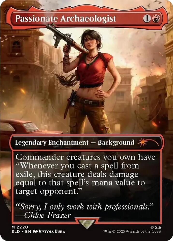 Magic Passionate Archaeologist #2220 Secret Lair Drop Series Mythic Rare Non-Foil Near Mint English Trading Card — catalog front, TCGplayer SKU 8965834