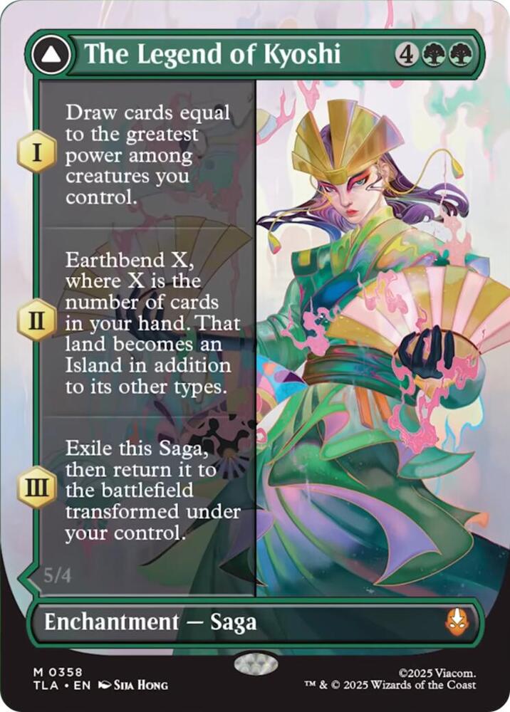 Magic The Legend of Kyoshi #358 Avatar: The Last Airbender Borderless Foil Near Mint English Trading Card — catalog front, TCGplayer SKU 9005706