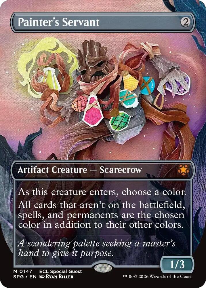 Magic Painter's Servant #147 Special Guests Borderless Foil Near Mint English Trading Card — catalog front, TCGplayer SKU 9066989