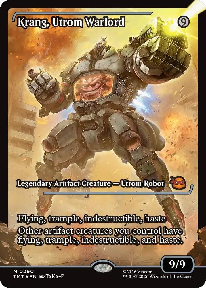 Magic Krang, Utrom Warlord #290 Teenage Mutant Ninja Turtles Showcase Foil Near Mint Trading Card