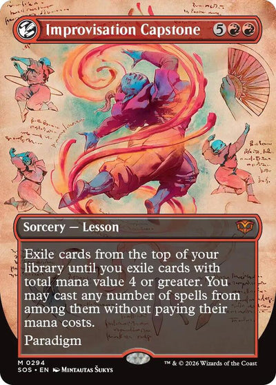 Magic Improvisation Capstone #294 Secrets of Strixhaven Borderless Foil Near Mint English Trading Card — catalog front, TCGplayer SKU 9205512
