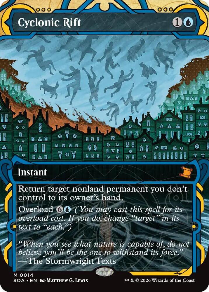 Magic Cyclonic Rift #14 Secrets of Strixhaven: Mystical Archive Mythic Rare Non-Foil Near Mint Trading Card