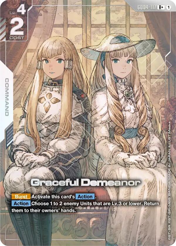 Gundam Card Game Graceful Demeanor #GD04-117 Phantom Aria R+ Holofoil Near Mint Trading Card