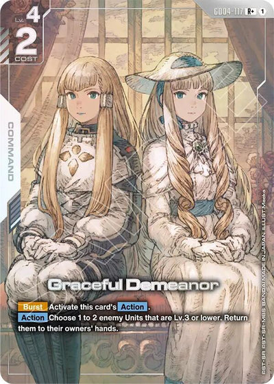 Gundam Card Game Graceful Demeanor #GD04-117 Phantom Aria R+ Holofoil Near Mint Trading Card