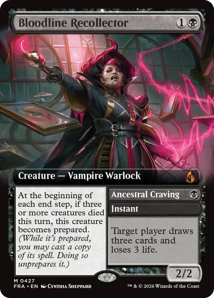 Magic Bloodline Recollector #427 Reality Fracture Extended Art Foil Near Mint English Trading Card — catalog front, TCGplayer SKU 9277942