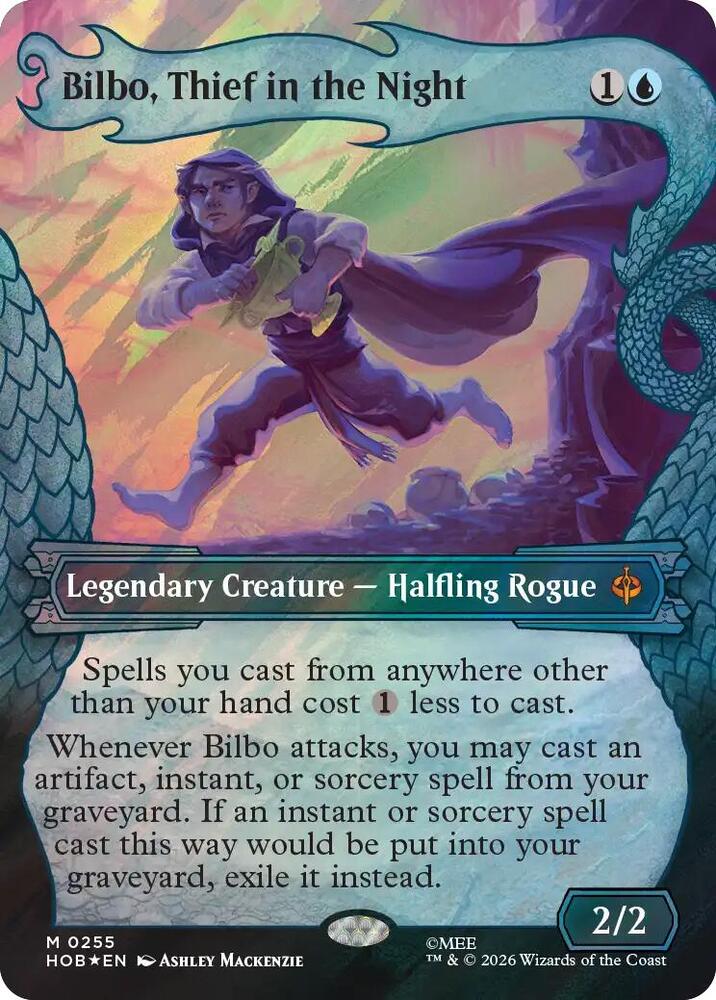 Magic Bilbo, Thief in the Night (Showcase) #255 The Hobbit Surge Foil Foil Near Mint Trading Card
