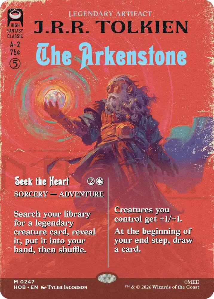 Magic The Arkenstone #247 The Hobbit Borderless Non-Foil Near Mint Trading Card