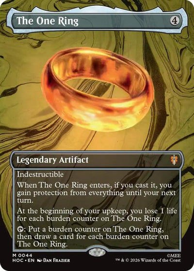 Magic The One Ring #44 The Hobbit: Eternal-Legal Borderless Foil Near Mint Trading Card
