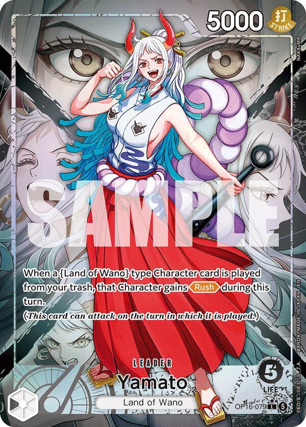 One Piece Card Game Yamato (079) #OP16-079 The Time of Battle Alternate Art Foil Near Mint English Trading Card — catalog front, TCGplayer SKU 9286903