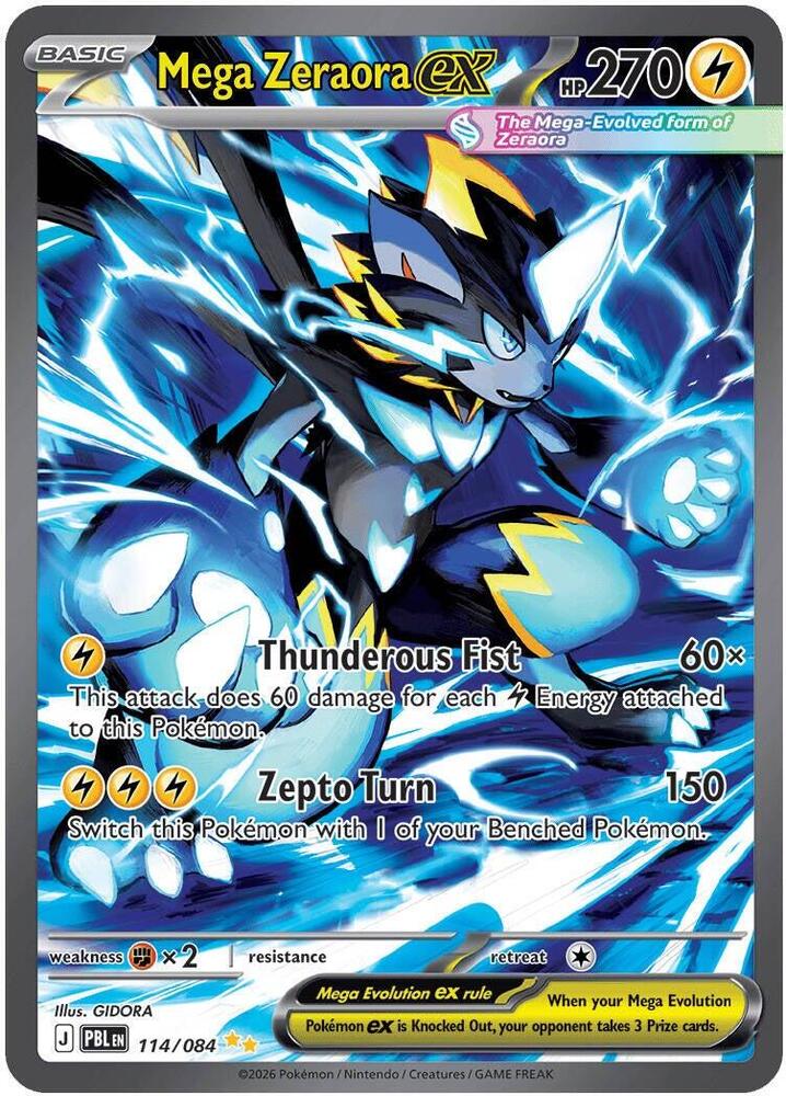 Mega Zeraora ex : 114/084