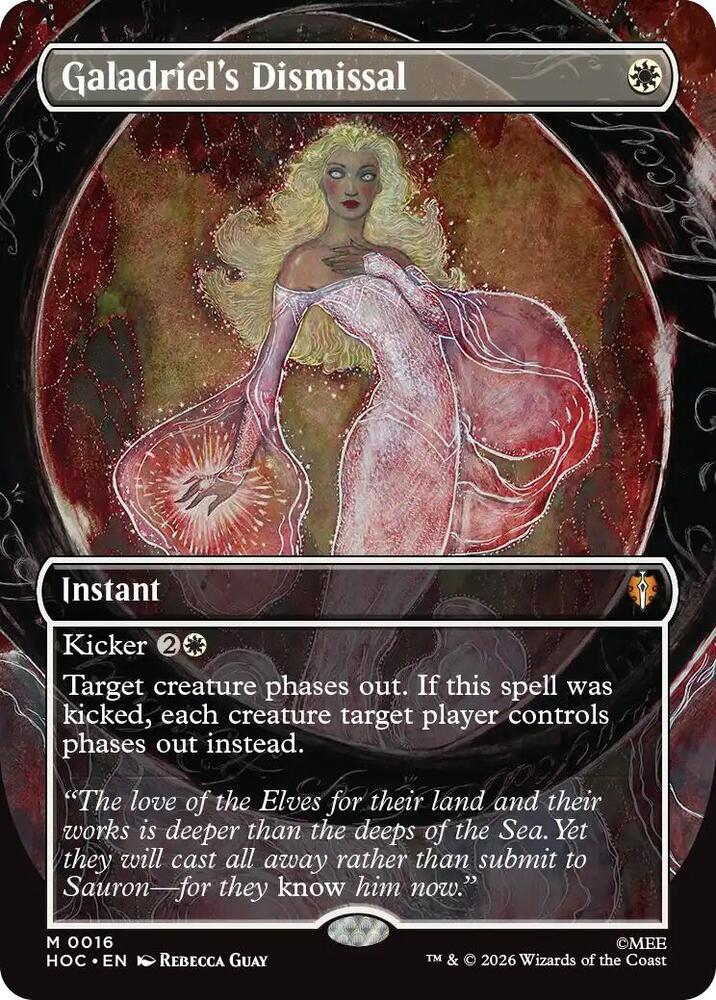 Magic Galadriel's Dismissal #16 The Hobbit: Eternal-Legal Borderless Non-Foil Near Mint Trading Card