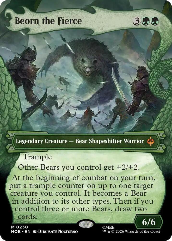 Magic Beorn the Fierce #230 The Hobbit Showcase Foil Near Mint English Trading Card — catalog front, TCGplayer SKU 9418061