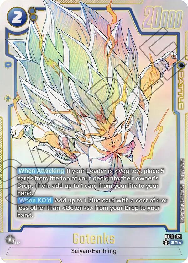 Dragon Ball Super Fusion World Gotenks - ST01-021 #ST01-021 Story Booster 01 Alternate Art Holofoil Near Mint English Trading Card — catalog front, TCGplayer SKU 9425019