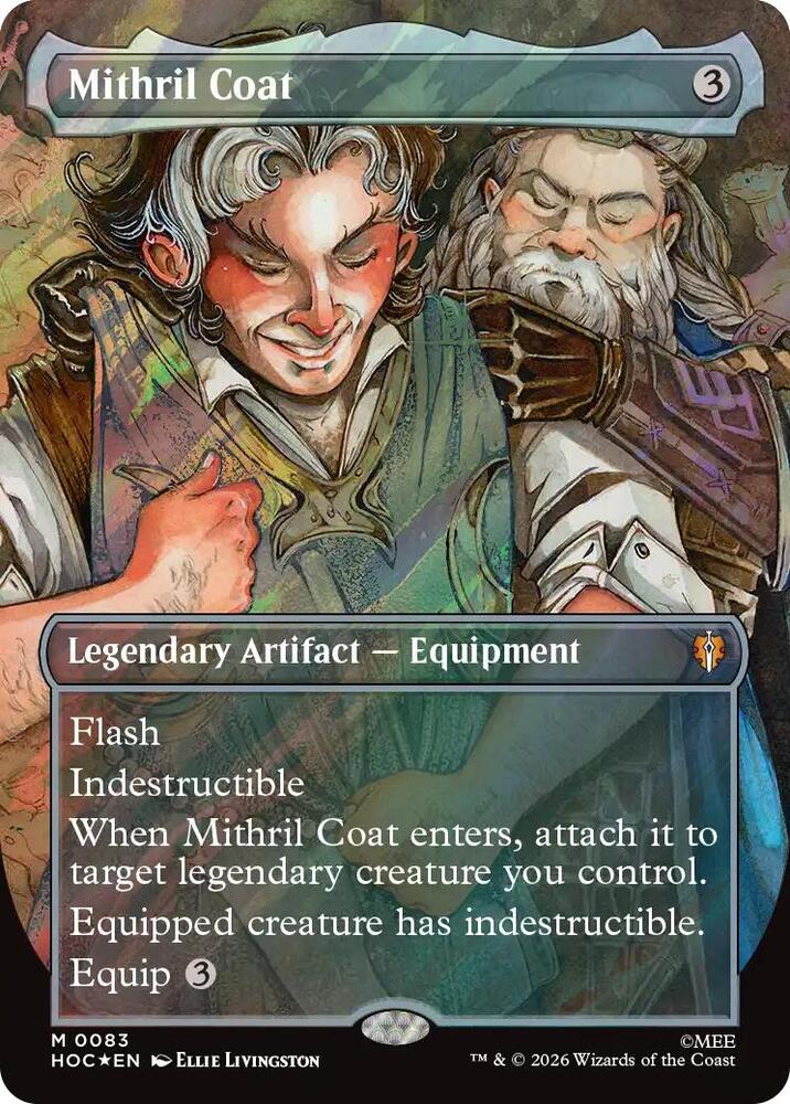 Magic Mithril Coat (Borderless) #83 The Hobbit: Eternal-Legal Surge Foil Foil Near Mint Trading Card