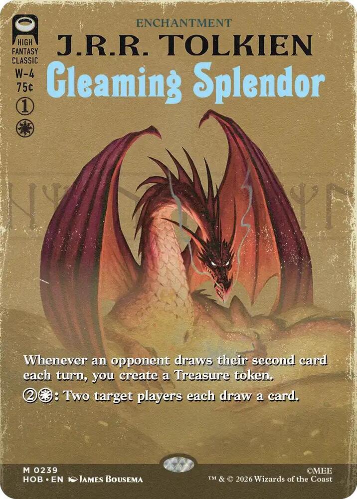 Magic Gleaming Splendor #239 The Hobbit Borderless Non-Foil Near Mint English Trading Card — catalog front, TCGplayer SKU 9434637