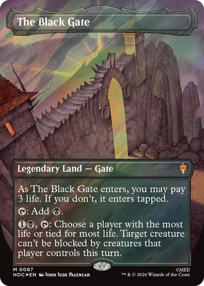 Magic The Black Gate (Borderless) #87 The Hobbit: Eternal-Legal Surge Foil Foil Near Mint Trading Card