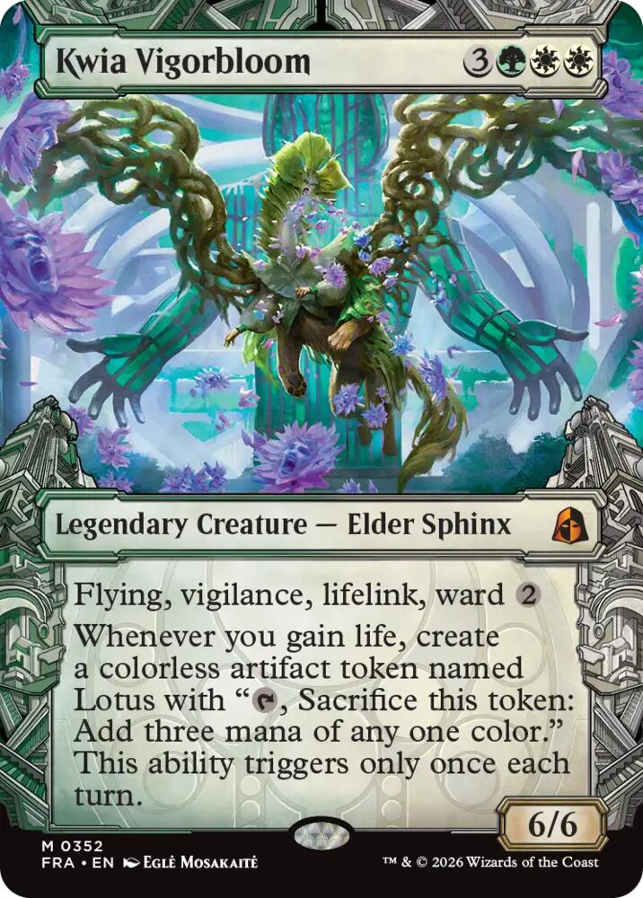 Magic Kwia Vigorbloom #352 Reality Fracture Showcase Non-Foil Near Mint English Trading Card — catalog front, TCGplayer SKU 9487162