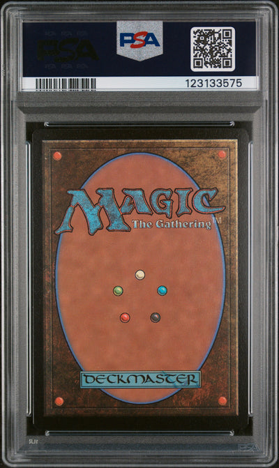 Magic: The Gathering Absorb Into Time #1859 Secret Lair Drop Final Fantasy Foil 2025 English PSA 9, back of PSA slab with certification label, cert 123133575