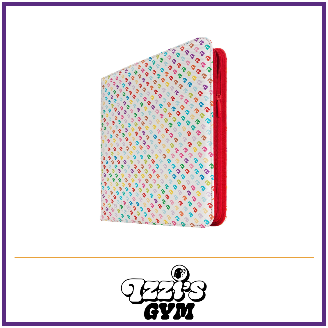 Vault X 12-Pocket Exo-Tec Zip Binder Anniversary Edition — Anniversary Edition, manufacturer front-cover photo in approved Izzi’s Gym frame