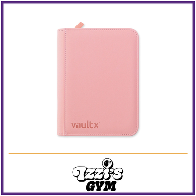 Vault X 4-Pocket Exo-Tec Zip Binder Just Pink — Just Pink, manufacturer front-cover photo in approved Izzi’s Gym frame