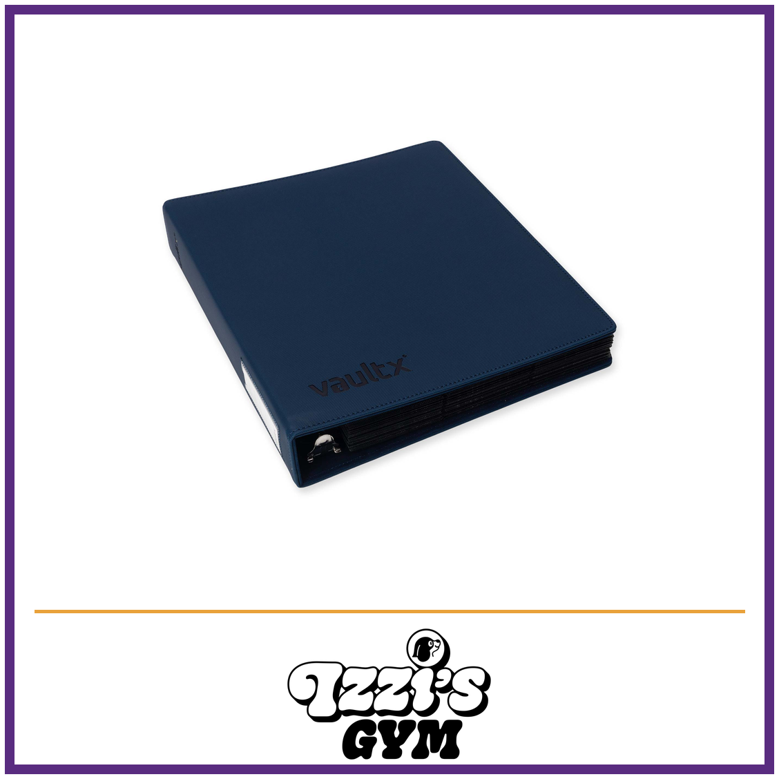 Vault X Slim Exo-Tec Ring Binder — Royal Blue, manufacturer front-cover photo in approved Izzi’s Gym frame