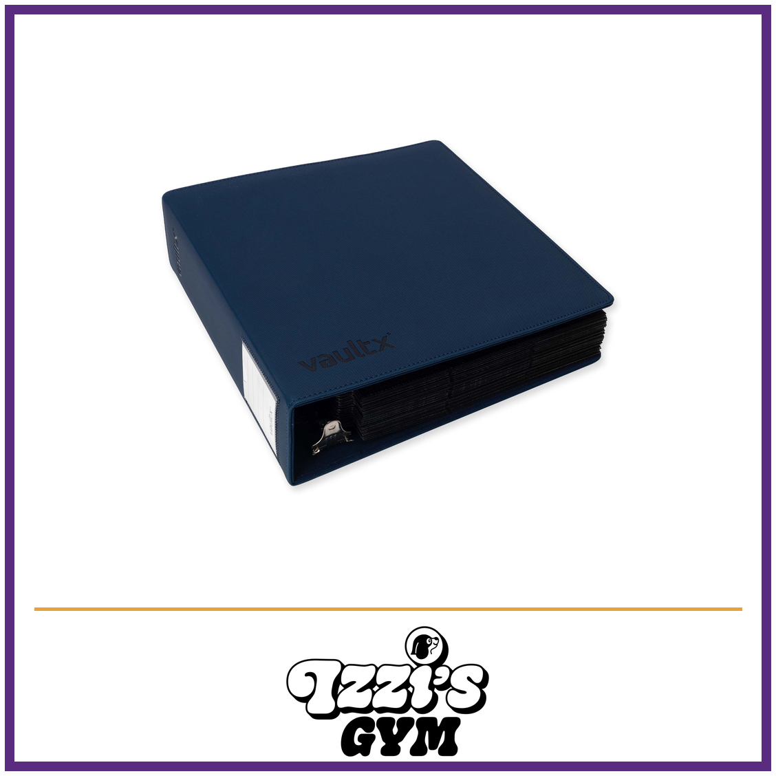 Vault X Large Exo-Tec Ring Binder — Royal Blue, manufacturer front-cover photo in approved Izzi’s Gym frame