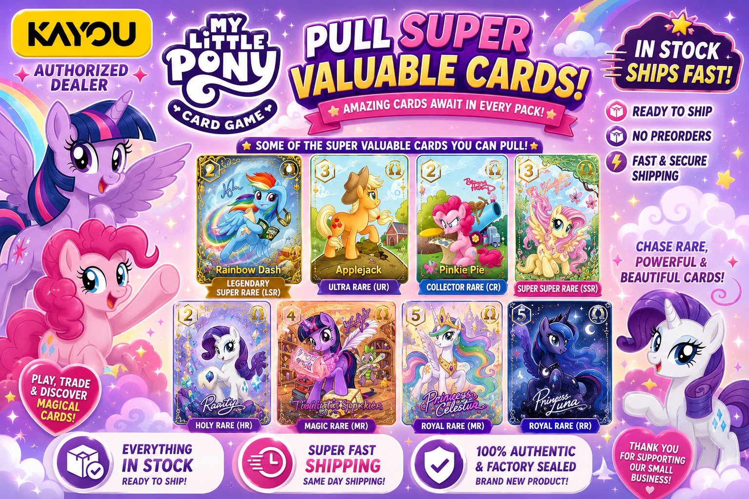 KAYOU My Little Pony Trading Card Game - Fantasy Wonderlands: Display Box - Image 2