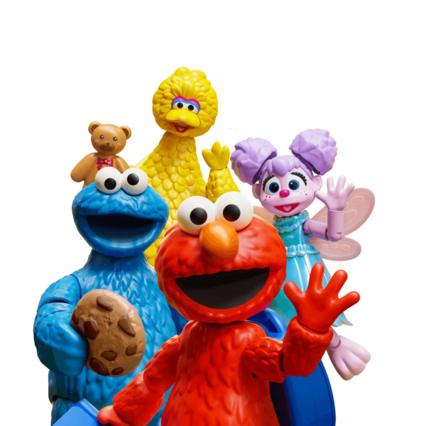 Wave 01 ELMO, COOKIE MONSTER, BIG BIRD, ABBY