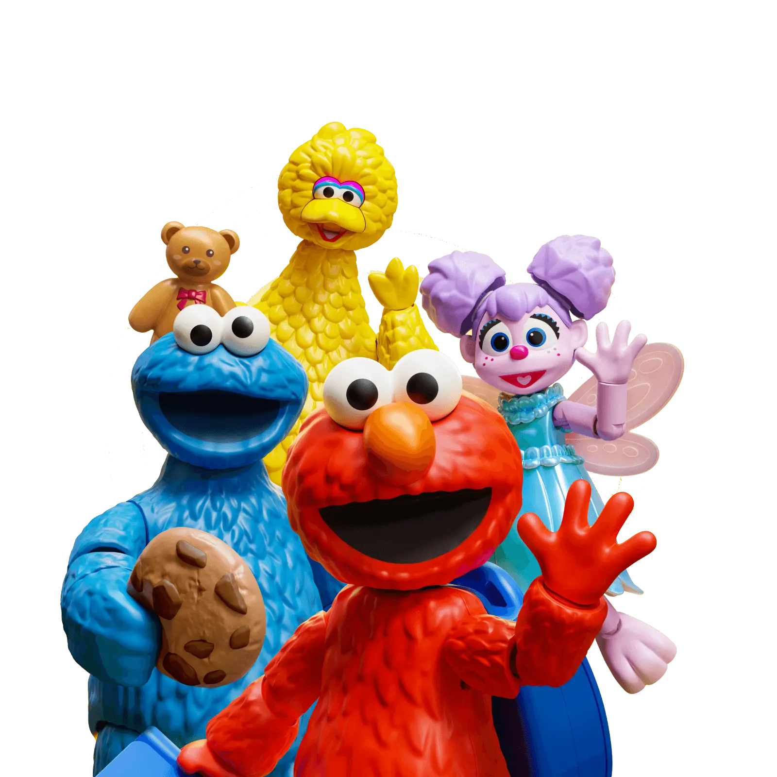 Wave 01 ELMO, COOKIE MONSTER, BIG BIRD, ABBY