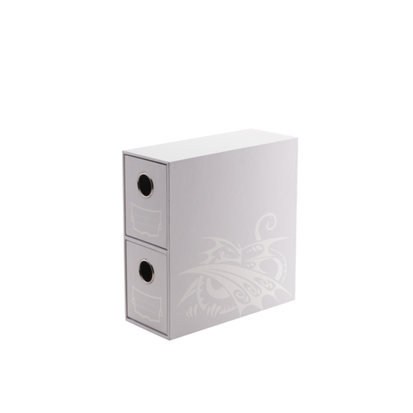Fortress - 2-Card Drawers Vertical - White
