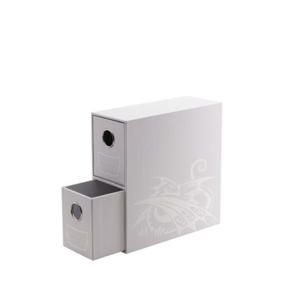 Fortress - 2-Card Drawers Vertical - White