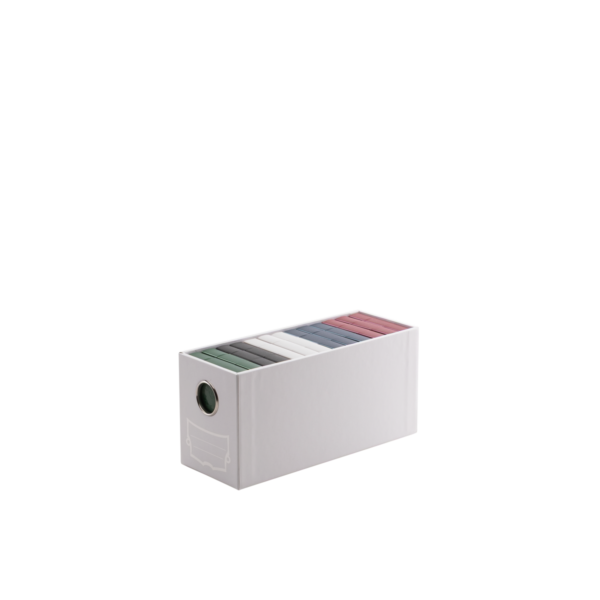 Fortress - 2-Card Drawers Vertical - White