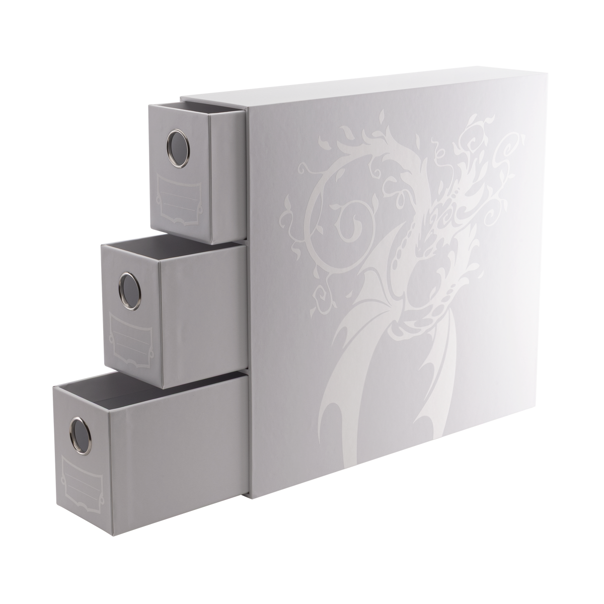 Fortress - 3-Card Drawers Vertical - White - Image 2
