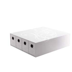 Fortress - 4-Card Drawers Horizontal - White - Image 1